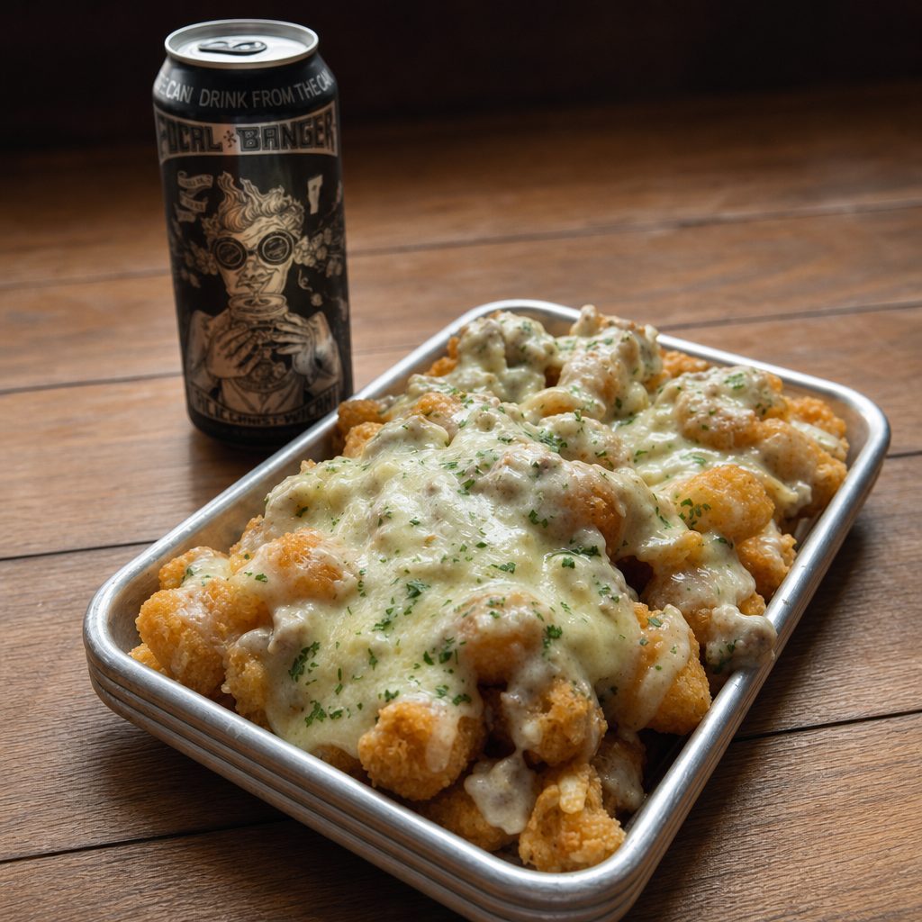 LOADED TATER TOTS.