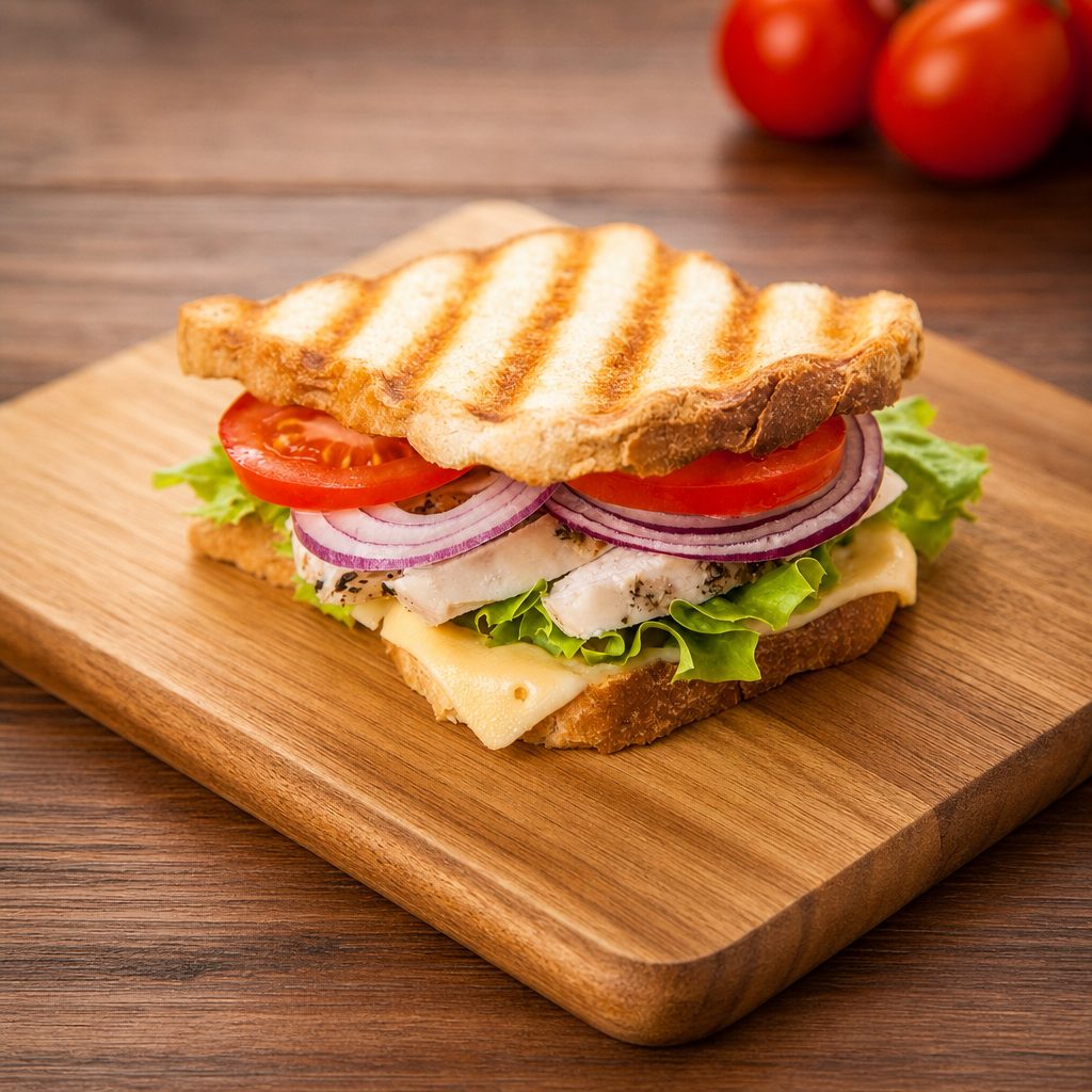 GRILLED CHICKEN SANDWICH.