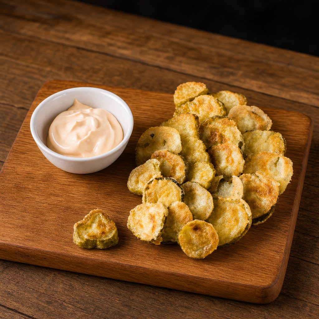 SPICY FRIED PICKLES.