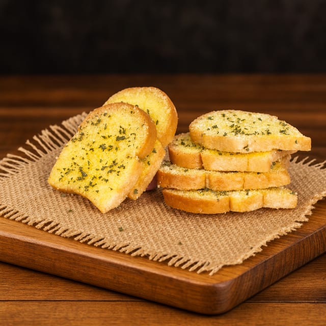 CHEESY GARLIC BREAD.