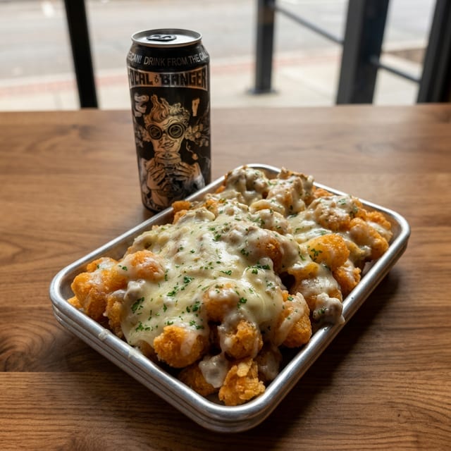LOADED TATER TOTS.
